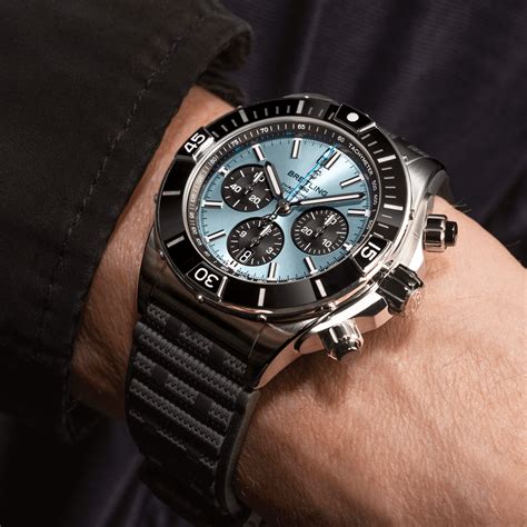 breitling super chronomat ice blue